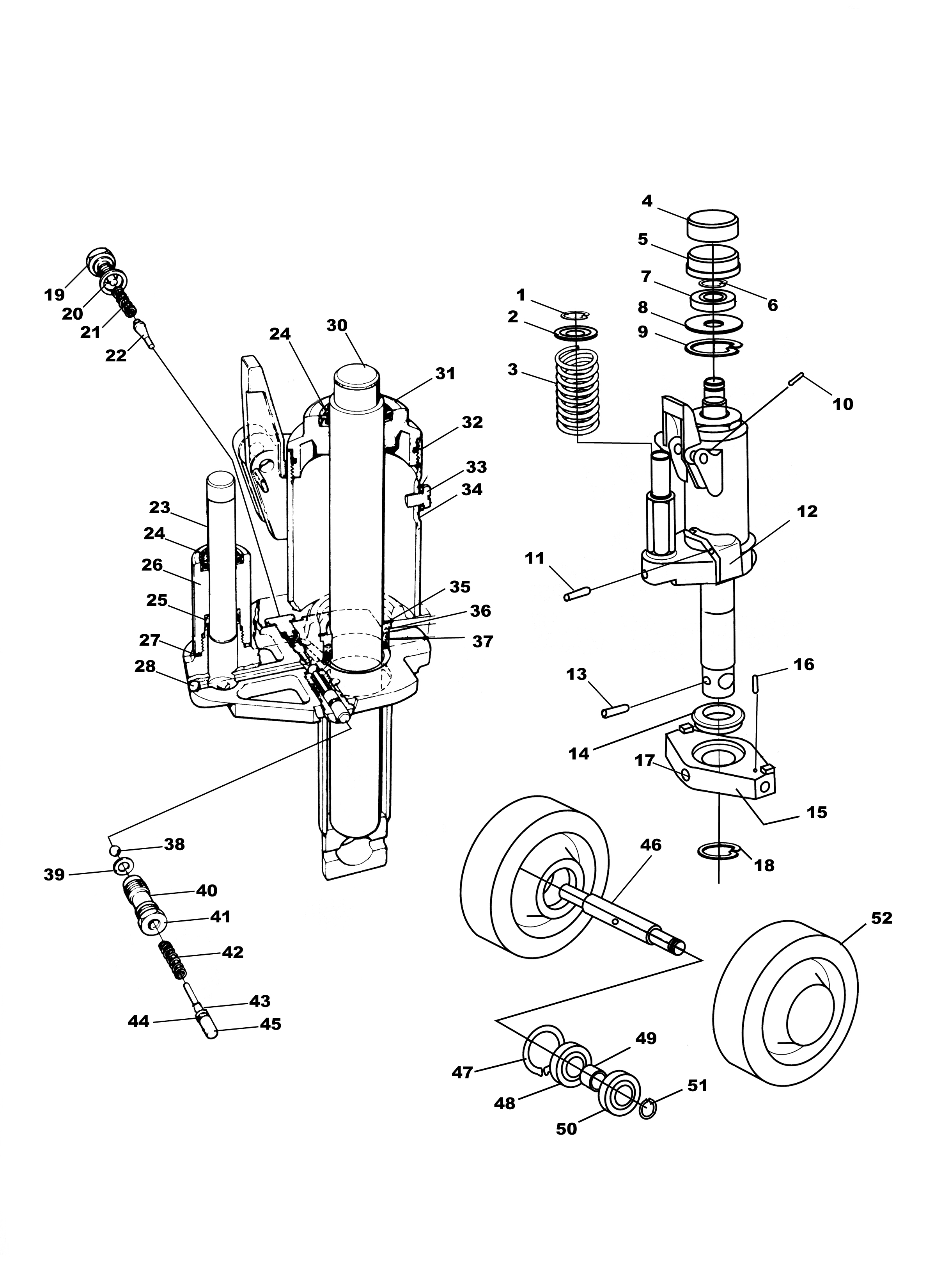 Hydraulic Pallet Jack Parts