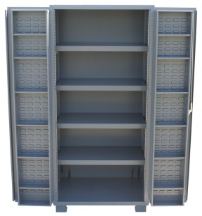 Bin Cabinet - Solid Flush Doors - 24 x 60