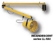 Incandescent, Single Strut Arm/Dry Locations