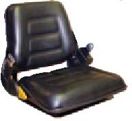 Vinyl Fork Truck Seat W/ Seat Belt