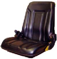 Vinyl Fork Truck Seat W/ Seat Belt