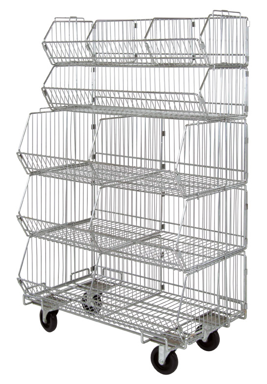 Wire Shelving Dolly Base - 20"W x 48"L 