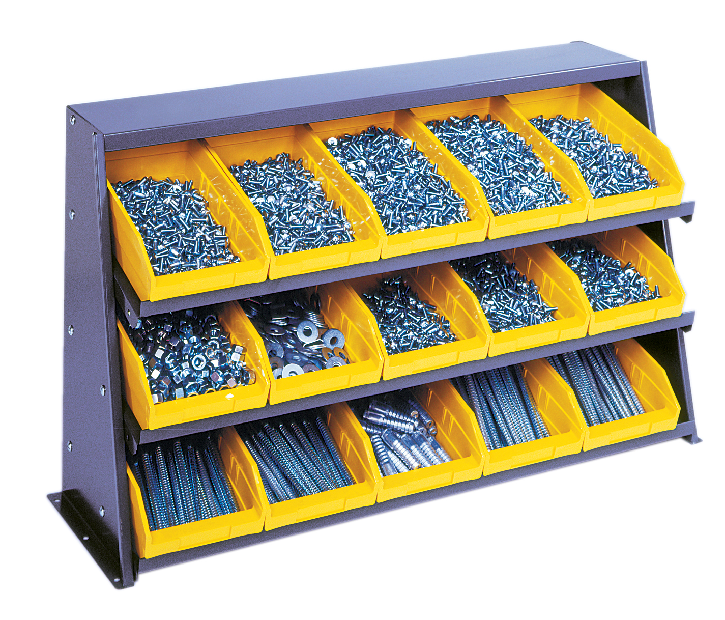 Bench Pick Rack: 12"D x 36"W x 21"H / 12 Bins