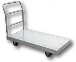Aluminum Sheet Deck Platform Carts - 24 x 48