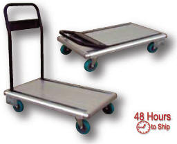 Aluminum Platform Cart w/ Fold Down Handle