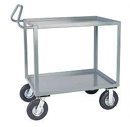 2 Shelf Ergonomic Service Cart - 24 x 30